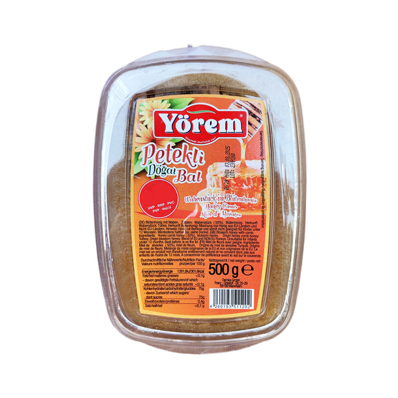 Turecki miód pszczeli w plastrze Yörem 500g