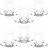 Zestaw szklanek do herbaty po Turecku 165ml TULIPANKI Lavinya 12 el.