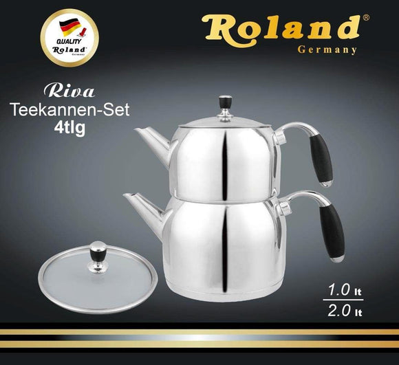 Turecki Czajnik Roland Riva Stalowy 2L + 1L