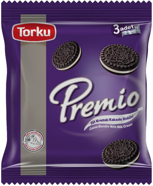 Torku Premio – Kakaowe Ciastka z Kremem Mlecznym 3x86g