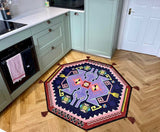 Dywan Etniczny Retro Oktagonalny z Frędzelkami 150x150 cm