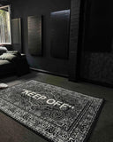 Dywan Nowoczesny Czarno-Biały KEEP OFF Unikat 120x180 cm Loft