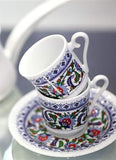 Elegancja w porcelana Zestaw 12.el Filiżanek do Tureckiej Kawy