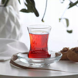 Komplet 6 Tureckich Szklanek do Herbaty LAV INCI Tulipanki 105ml