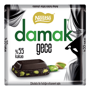 Nestle Damak Gece - Turecka Gorzka Czekolada z Pistacjami 60g