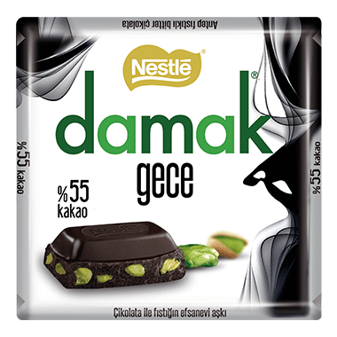 Nestle Damak Gece - Turecka Gorzka Czekolada z Pistacjami 60g