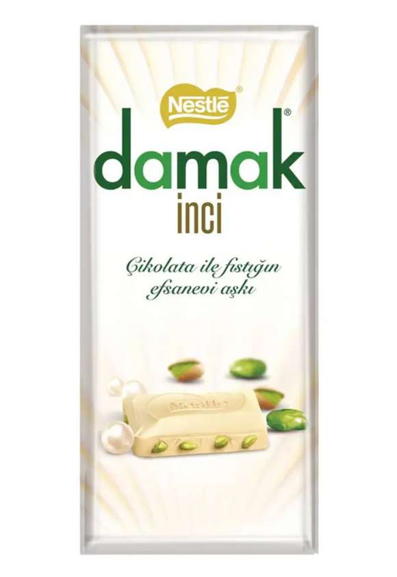 Nestle Damak İnci - Turecka Biała Czekolada z Pistacjami 70g