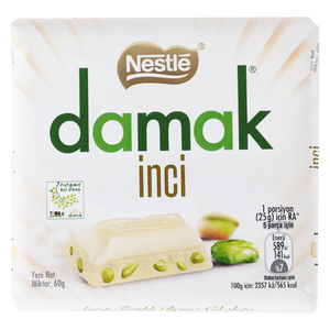 Nestle Damak İnci - Turecka Biała Czekolada z Pistacjami 60g