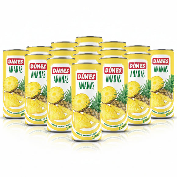 Dimes Sok Ananasowy 250 ml | Zestaw 12 Puszek