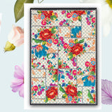 Dywan Folkowy w Kolorowe Kwiaty Patchwork Unikat 120x180 cm Nowoczesny