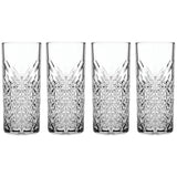 Grawerowane szklanki do raki kryształowy szlif Paşabahçe Timeless 180 ml 4 szt.