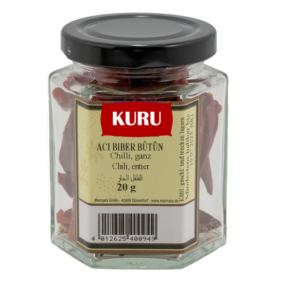 KURU Chili Bütün 20 g — całe suszone chili