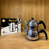 Turecki czajnik metal do herbaty indukcja 1,2L