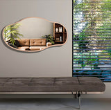 Lustro Nieregularne Asymetryczne Miedź MDF 40x75 cm