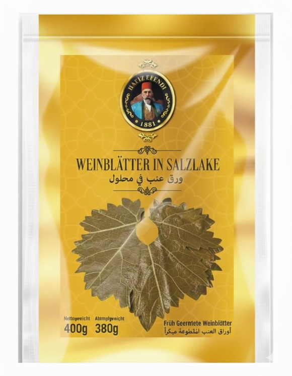 Marynowane liście winogron Hafiz Efendi 400 g – do sarma 