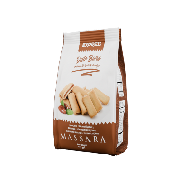 Massara Express – Ciastka daktylowe 125 g | Daktylowe batoniki