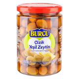 Oliwki zielone nacinane Burcu 580g – Çizik Zeytin, naturalne, Turcja