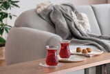 Paşabahçe Timeless Çay Bardağı ve Tabağı Seti - 12 Parça 170ml