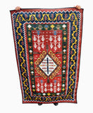 Dywan Vintage w Czerwieni z Etnicznym Tradycyjnym 120x180 cm