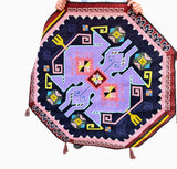 Dywan Etniczny Retro Oktagonalny z Frędzelkami 150x150 cm