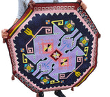 Dywan Etniczny Retro Oktagonalny z Frędzelkami 150x150 cm