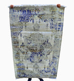 Dywan Vintage Przetarty Szary Beżowy Unikat 120x180 cm Etniczny