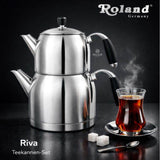 Turecki Czajnik Stalowy na Indukcję Roland Riva 2L + 1L