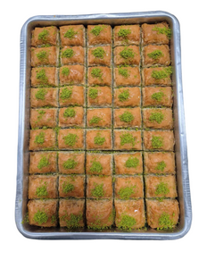 Taca Baklavy z Pistacjami – Około 2,1 kg, 44 Kawałki – Świeża, 