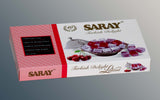 Tureckie lokum Saray o smaku wiśniowym 400g – Miękkie, owocowe