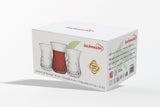 Tureckie szklanki do herbaty tulipanki komplet 6 szt. 130 ml Kochmaster