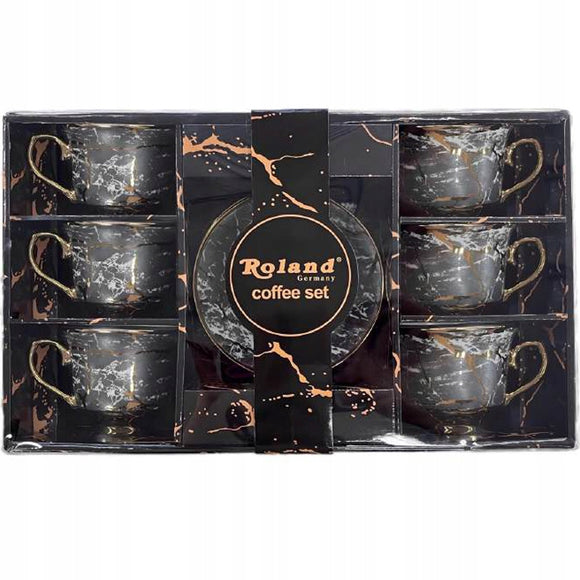 ZESTAW FILIŻANEK DO KAWY HERBATY Z PODSTAWKAMI 220ml