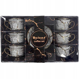 ZESTAW FILIŻANEK DO KAWY ESPRESSO MOKKI Z PODSTAWKAMI 90ml