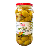 Zielone Oliwki Nadziewane Papryką 580 g – Tureckie Oliwki