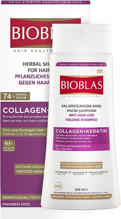 Bioblas Szampon Kolagen + Keratyna 360ml