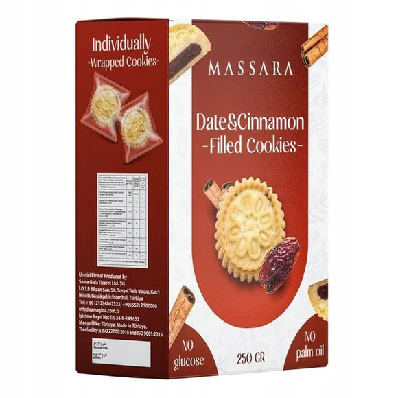 Massara Ciastka Daktyl & Cynamon 250 g