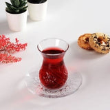 Tureckie Szklanki do Herbaty Pasabahce Timeless 170ml – Komplet 12 el