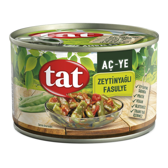 Tat Zielona Fasolka w Oliwie 380 g – tureckie Zeytinyağlı Yesil Fasulye