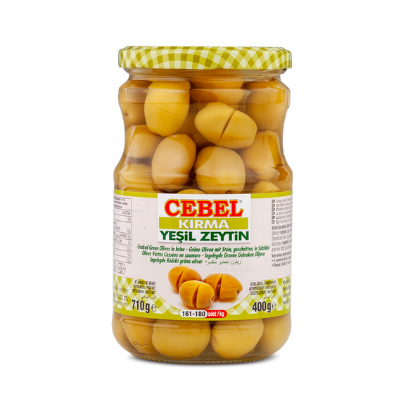 Cebel Oliwki Zielone Kirma 720 ml – zielone oliwki rozgniecione