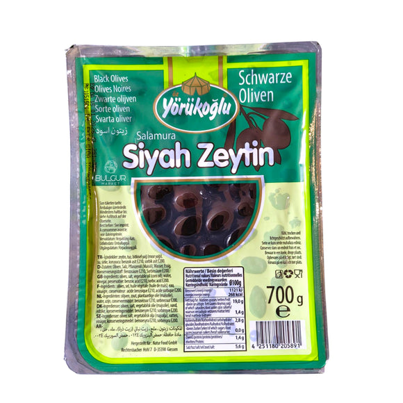yorukoglu siyah zeytin 700g