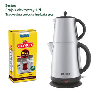Zestaw do Tureckiej Herbaty: Czajnik Elektryczny + Czarna Caykur 500g