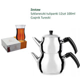Zestaw do herbaty po turecku Czajnik i Szklanki