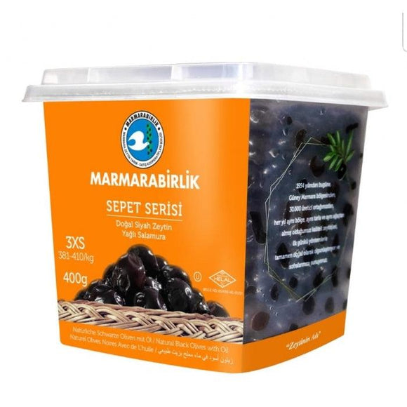 Marmarabirlik Siyah zeytin 400g Sepet serisi